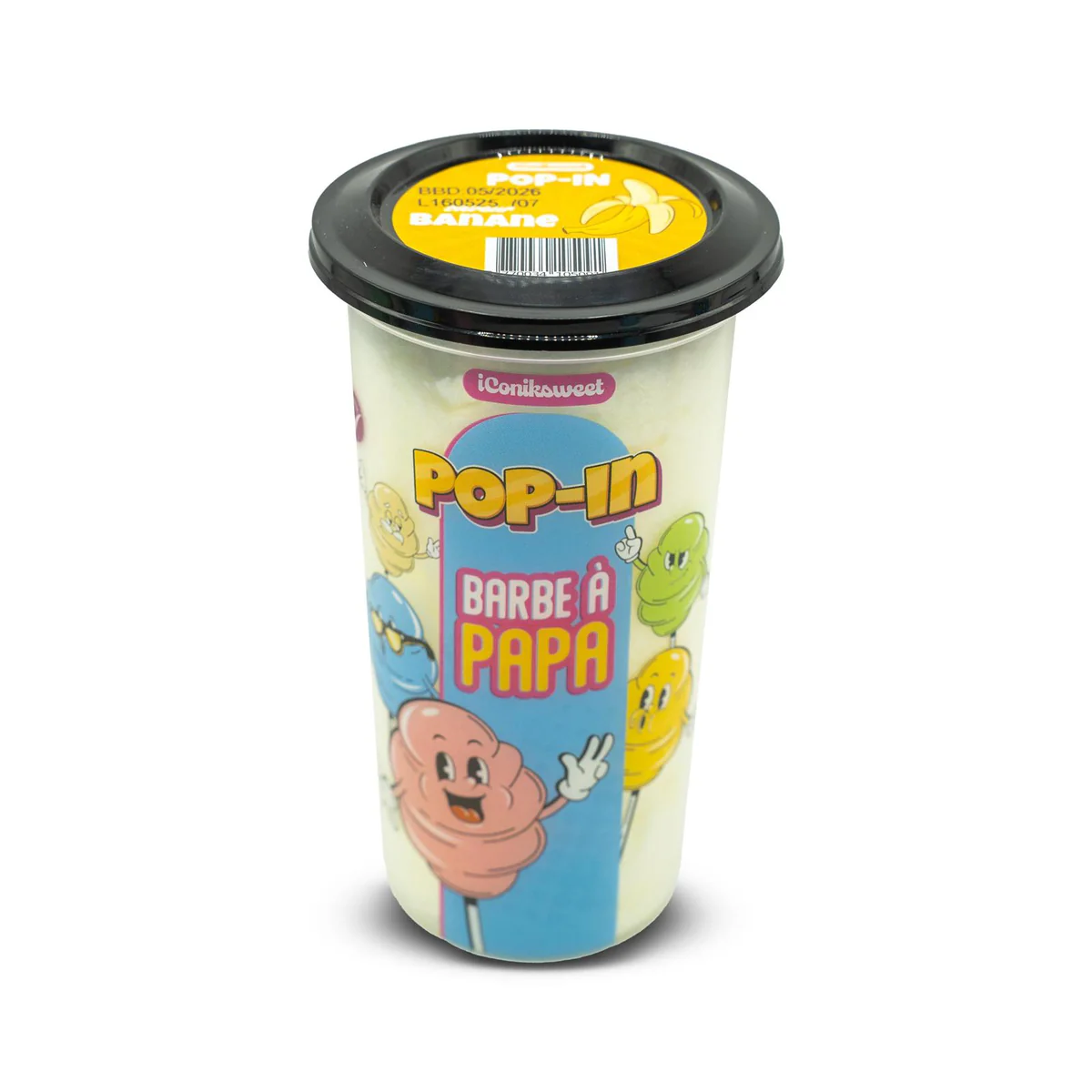 Pop In Barbe à Papa Banane 12x60g