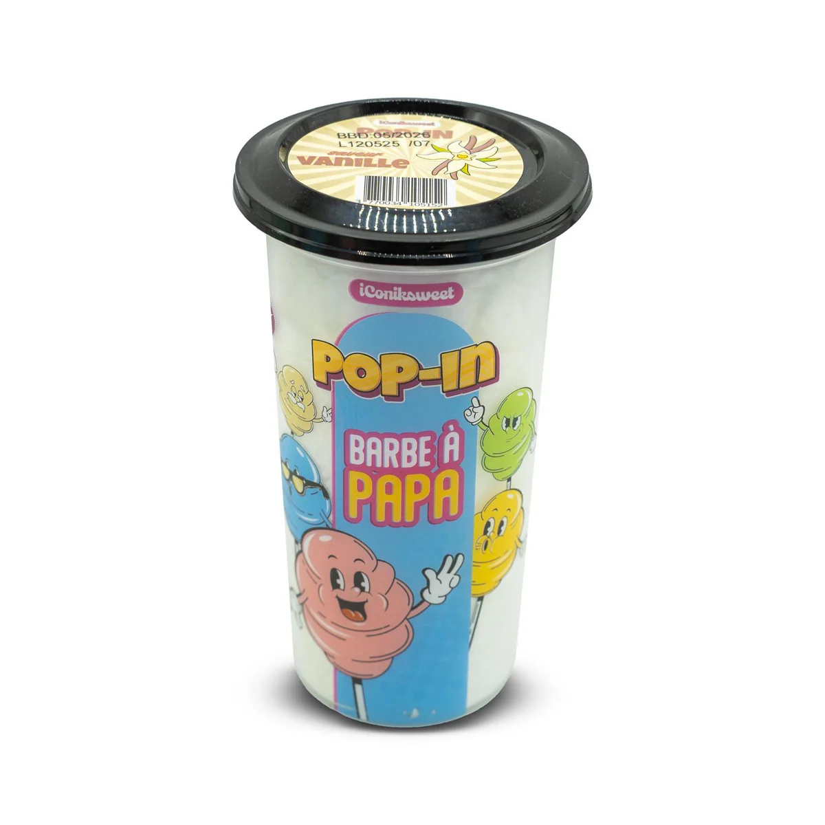 Pop In Barbe à Papa Vanille 12x60g