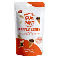 Just The Fun Cone Peanut Butteur & Milk Chocolate 6x120g