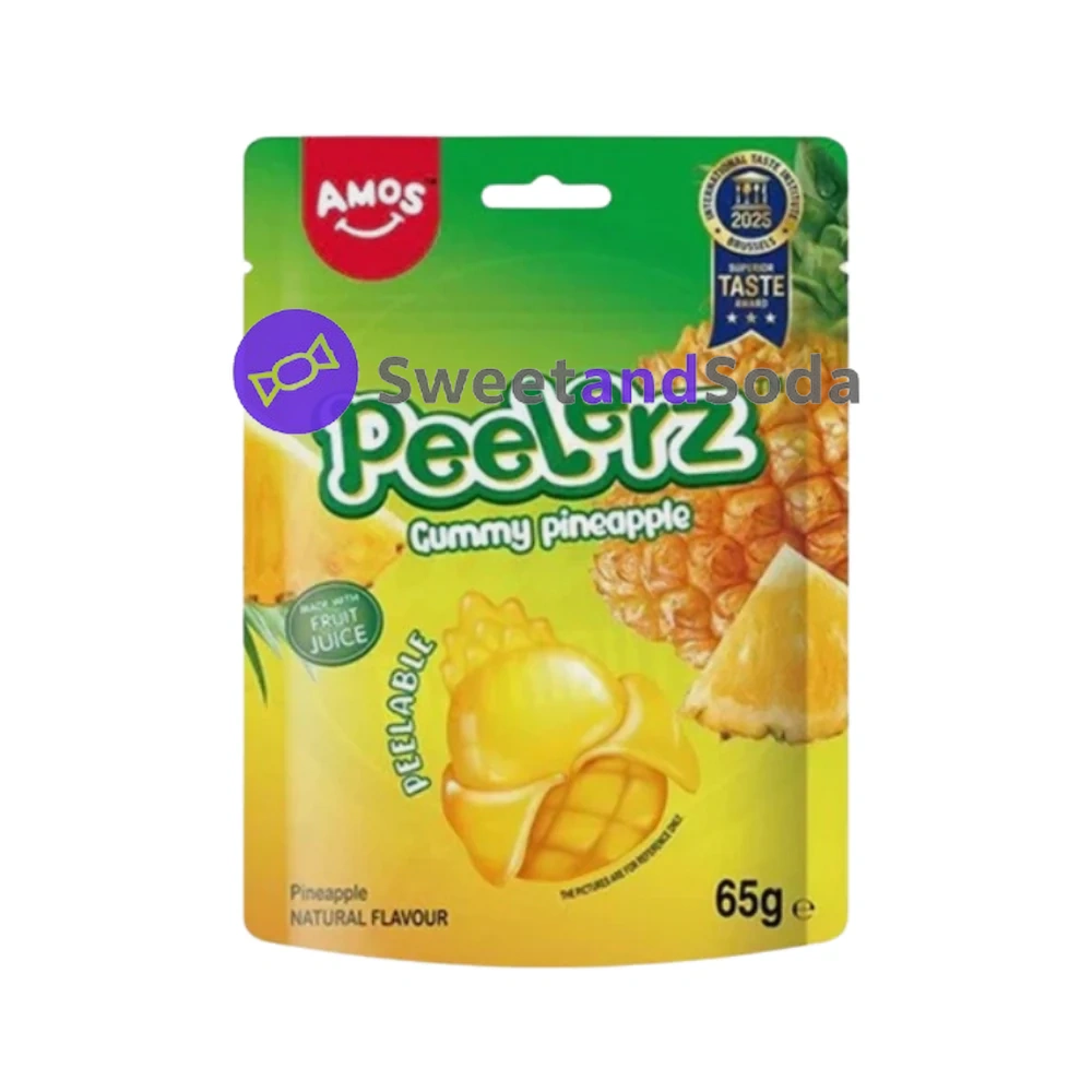 Amos Peelerz Gummy Pineapple 24x65g