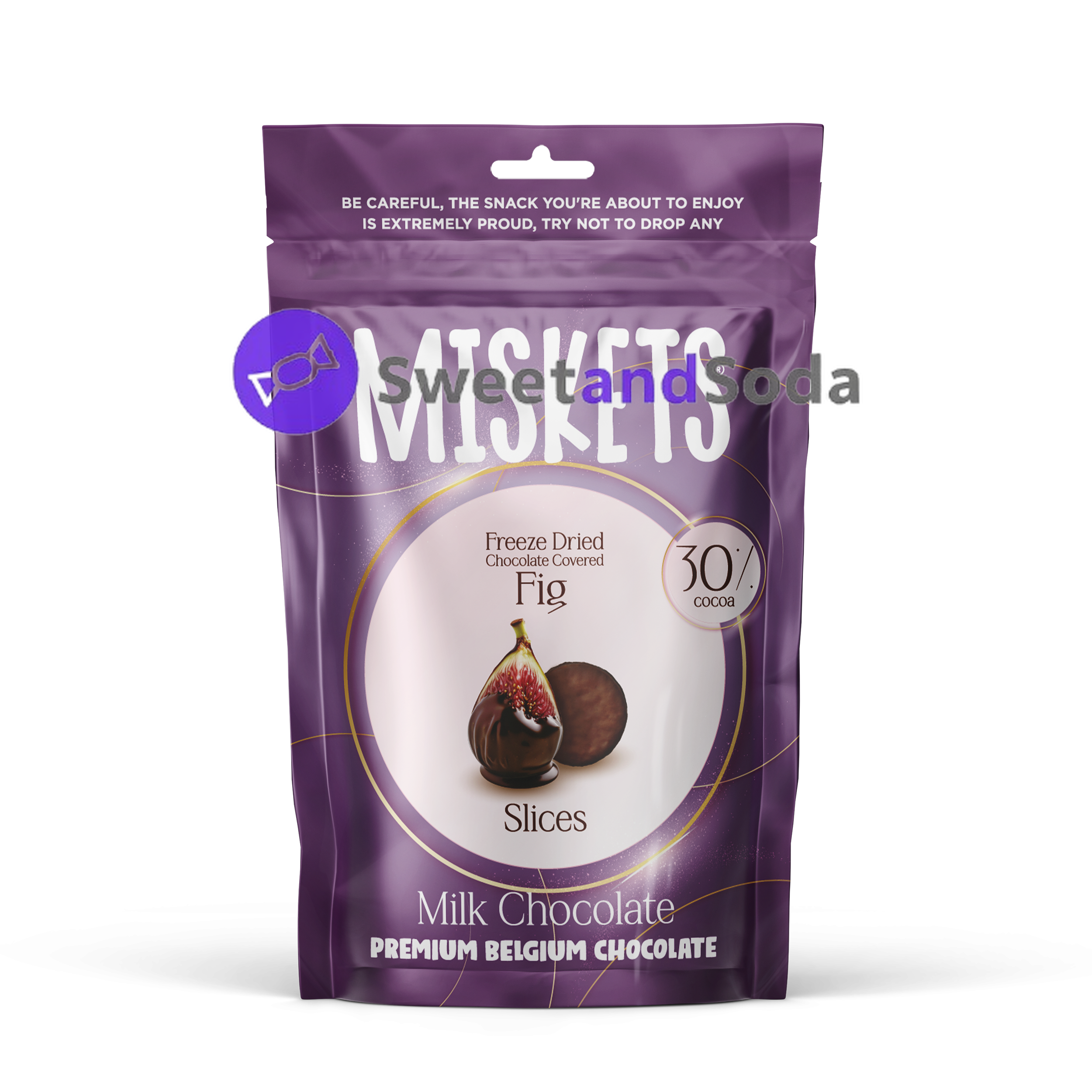 Miskets Milk Chocolate Fig 12x80 gr