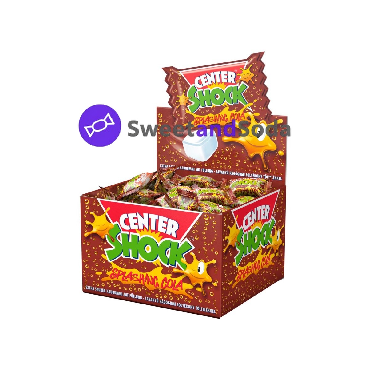 Center shock splashing Cola 100x4g