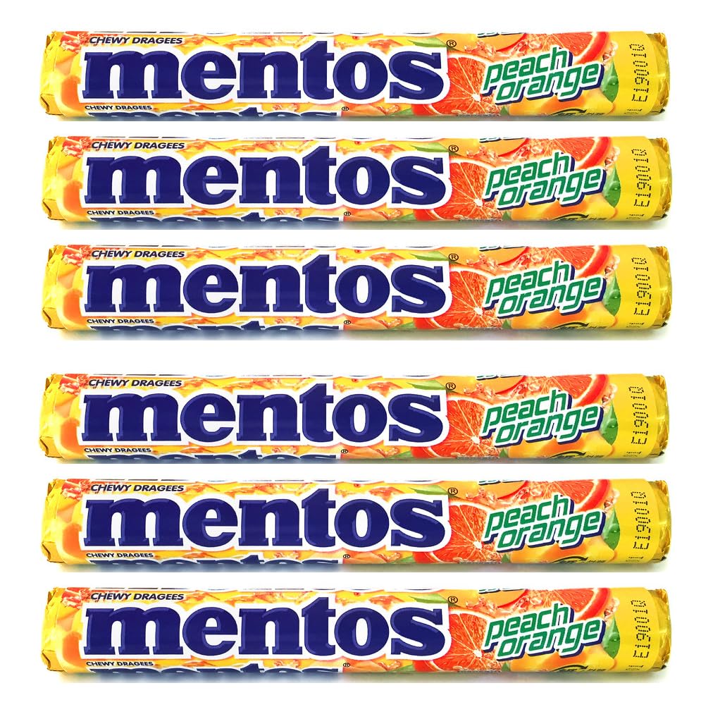 Mentos Peach Orange 14x29g