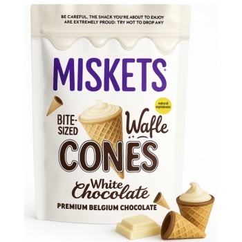 Misket White Chocolate Cornet 12x80g