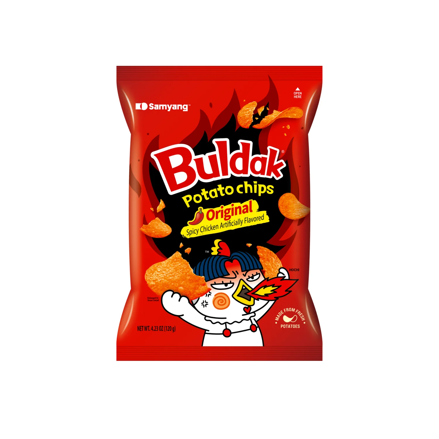 Buldak Chips Potato Original  20x55g 
