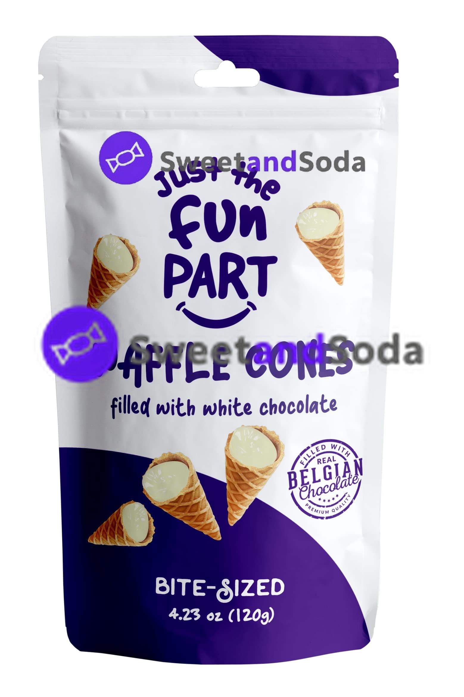 Just The Fun Cone White Chocolate  6x120g