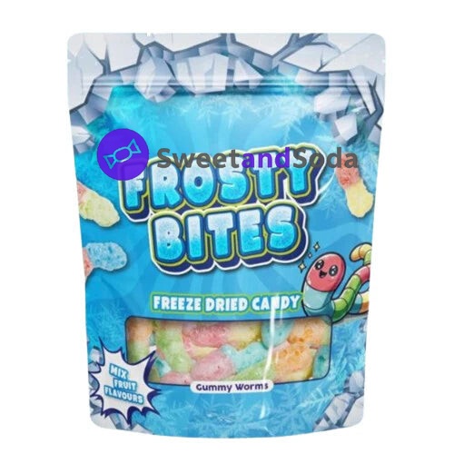 Frosty Bites Sour Worms 24x50g