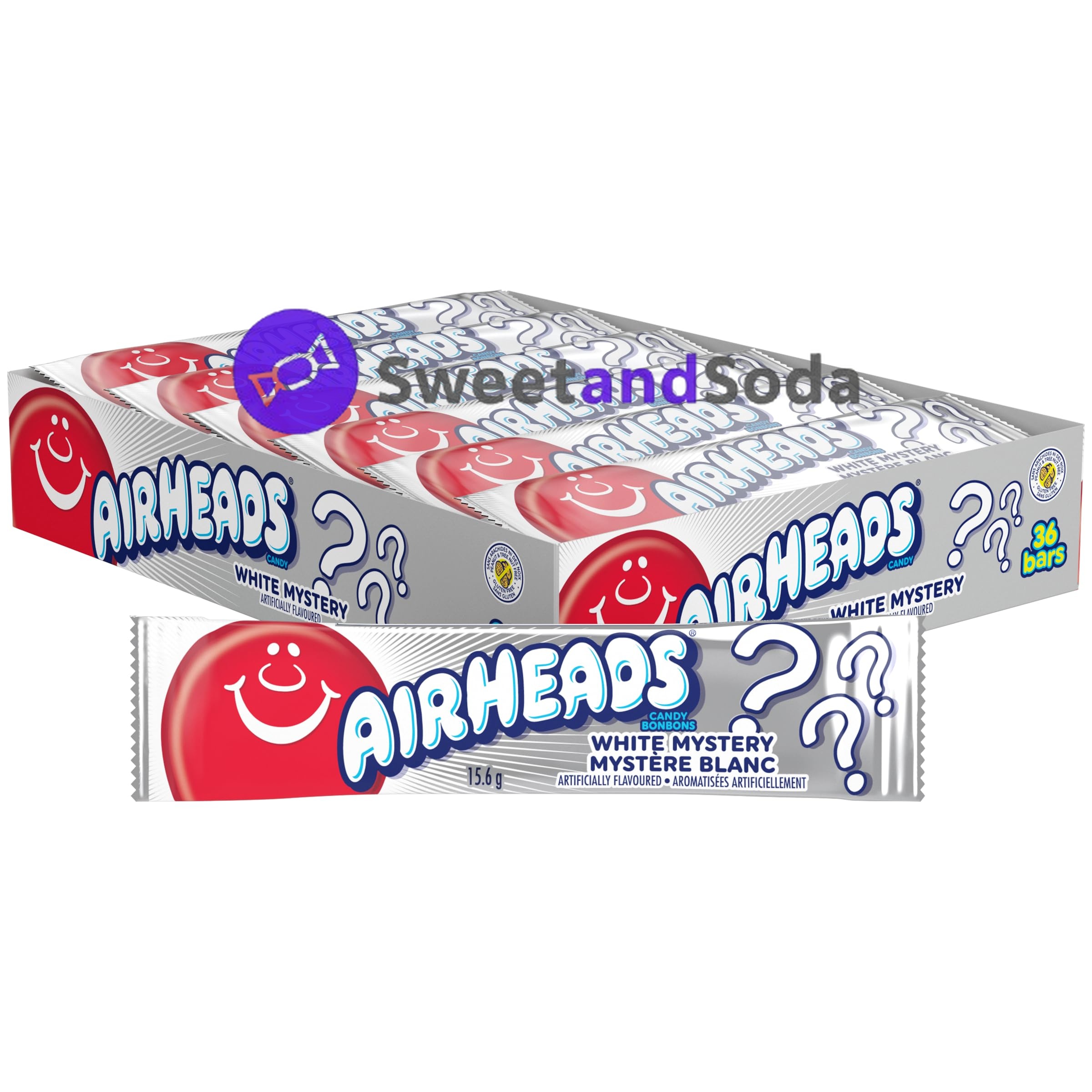 Airheads White Mystery 16g x36 unités  (USA import)