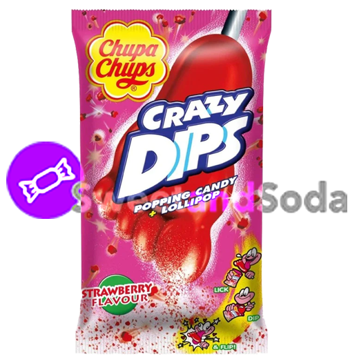 Chupa Crazy Dips Strawberry 24x14 gr.