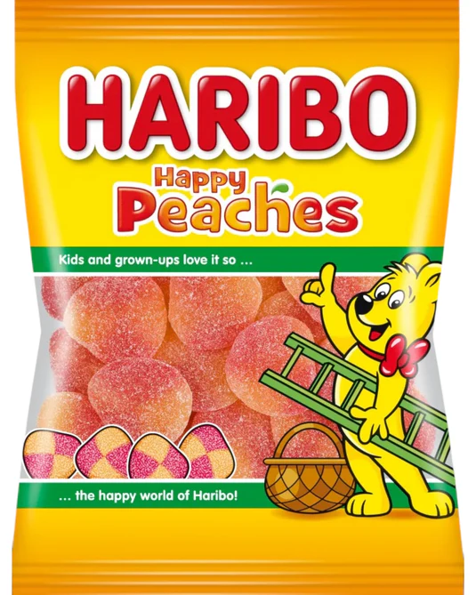 Haribo peaches seftali 24x100g DLC(02/2027)
