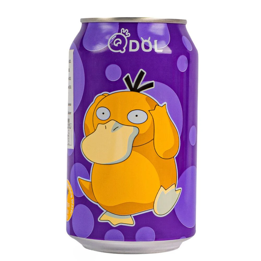 QDOL Pokemon Squarepants Grape Flavor Soda 24x330ml