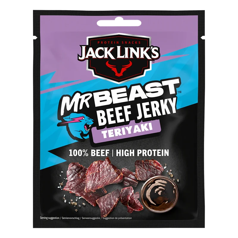Jack Link's ft Mr Beast Beef Jerk Teriyaki 12 x 40g