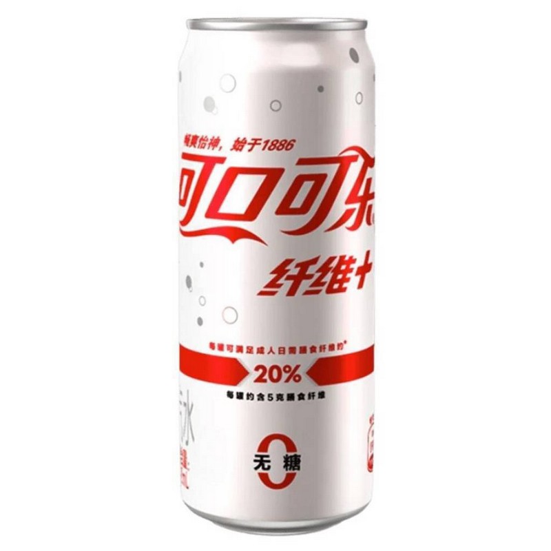 Coca Cola Fiber Plus Sugar Free 24x330ml DLC(01/11/2026)