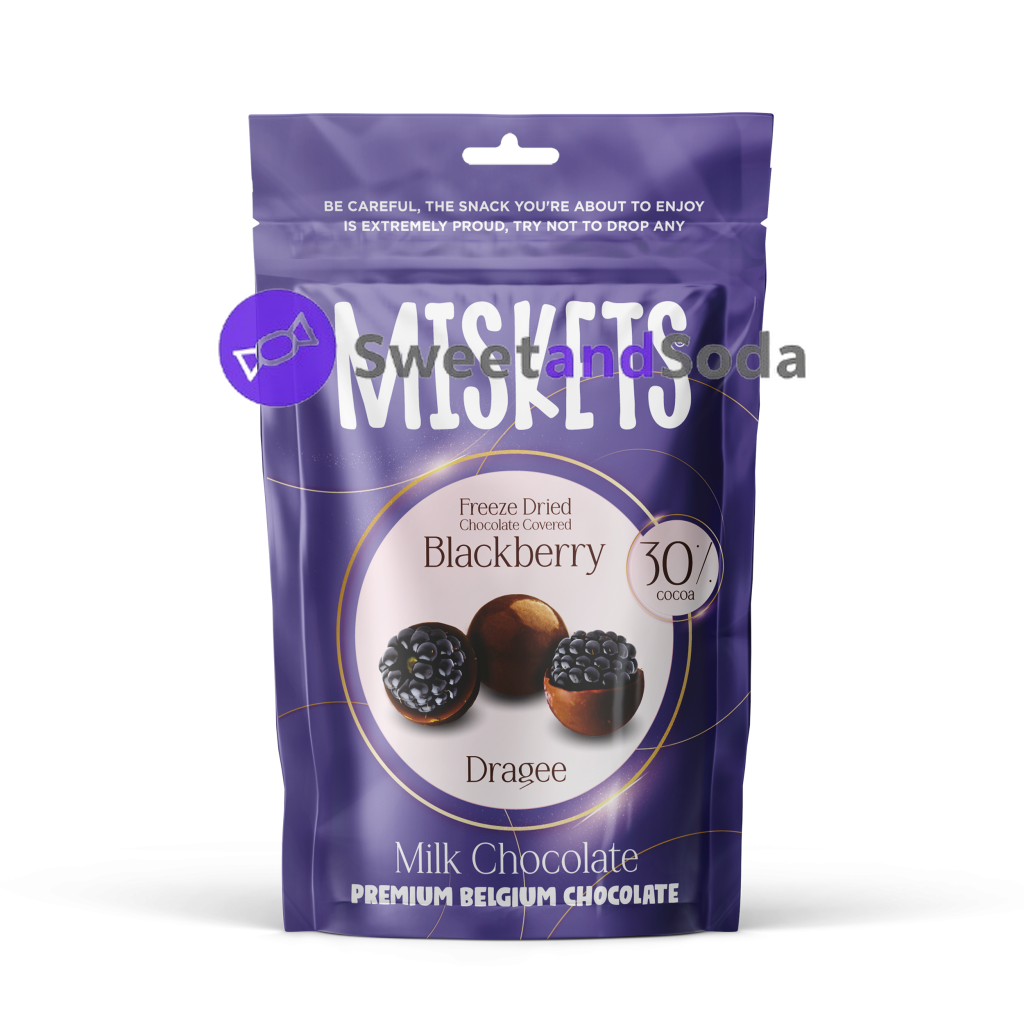 Miskets Milk Chocolate Blackberry 12x80gr