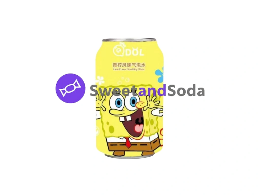 QDOL Spongebob Squarepants Lime Flavor Soda 24x330ml