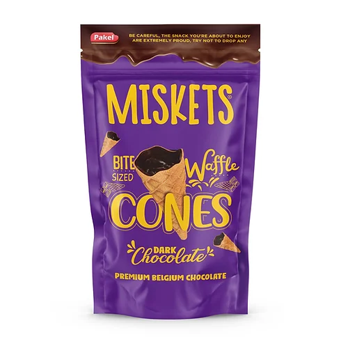 Miskets Dark Chocolate Cornet 12x70g