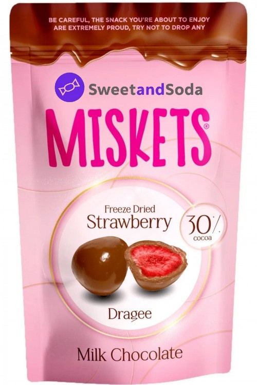 Miskets Milk Chocolate  Strawberry 12x80gr