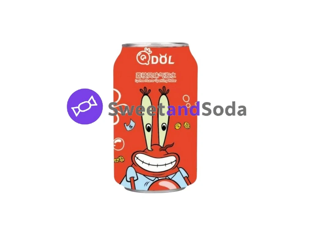 QDOL Spongebob Squarepants Lychee  Flavor Soda 24x330ml