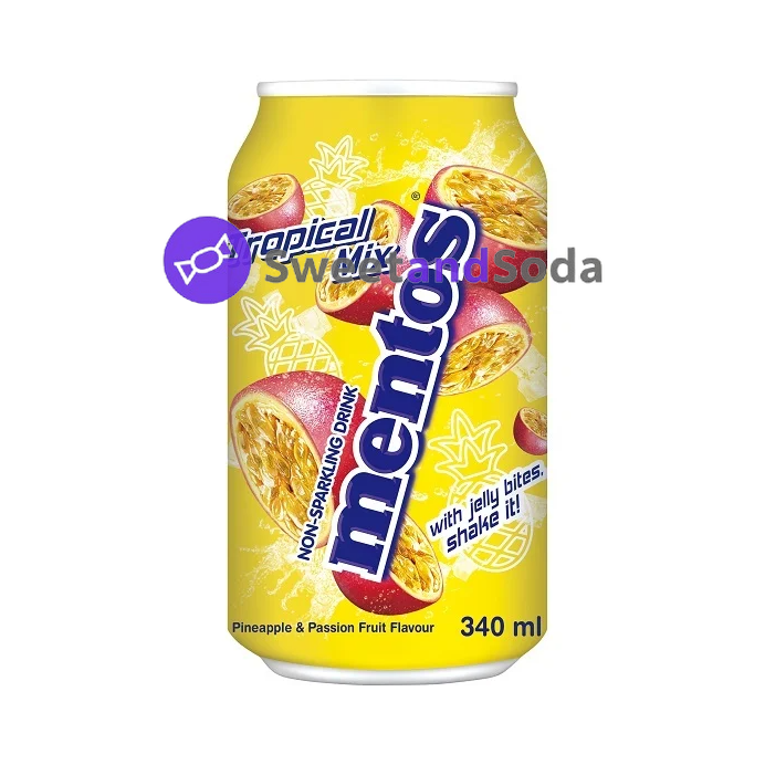 Mentos Tropical 24x340ml  DLC 24/12/25 