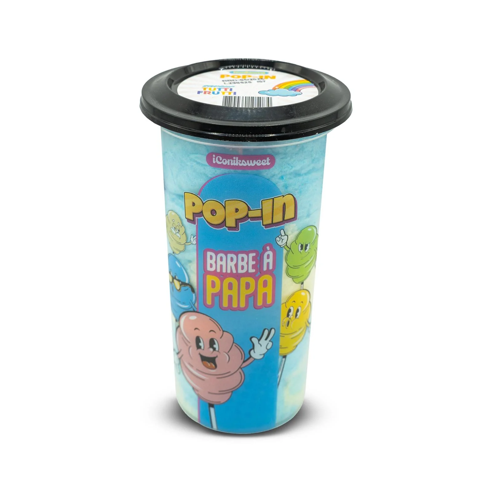 Pop In Barbe à Papa Tutti Frutti 12x60g