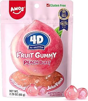 Amos Peelerz Gummy Peach 24x65g DLC(01/01/2027)