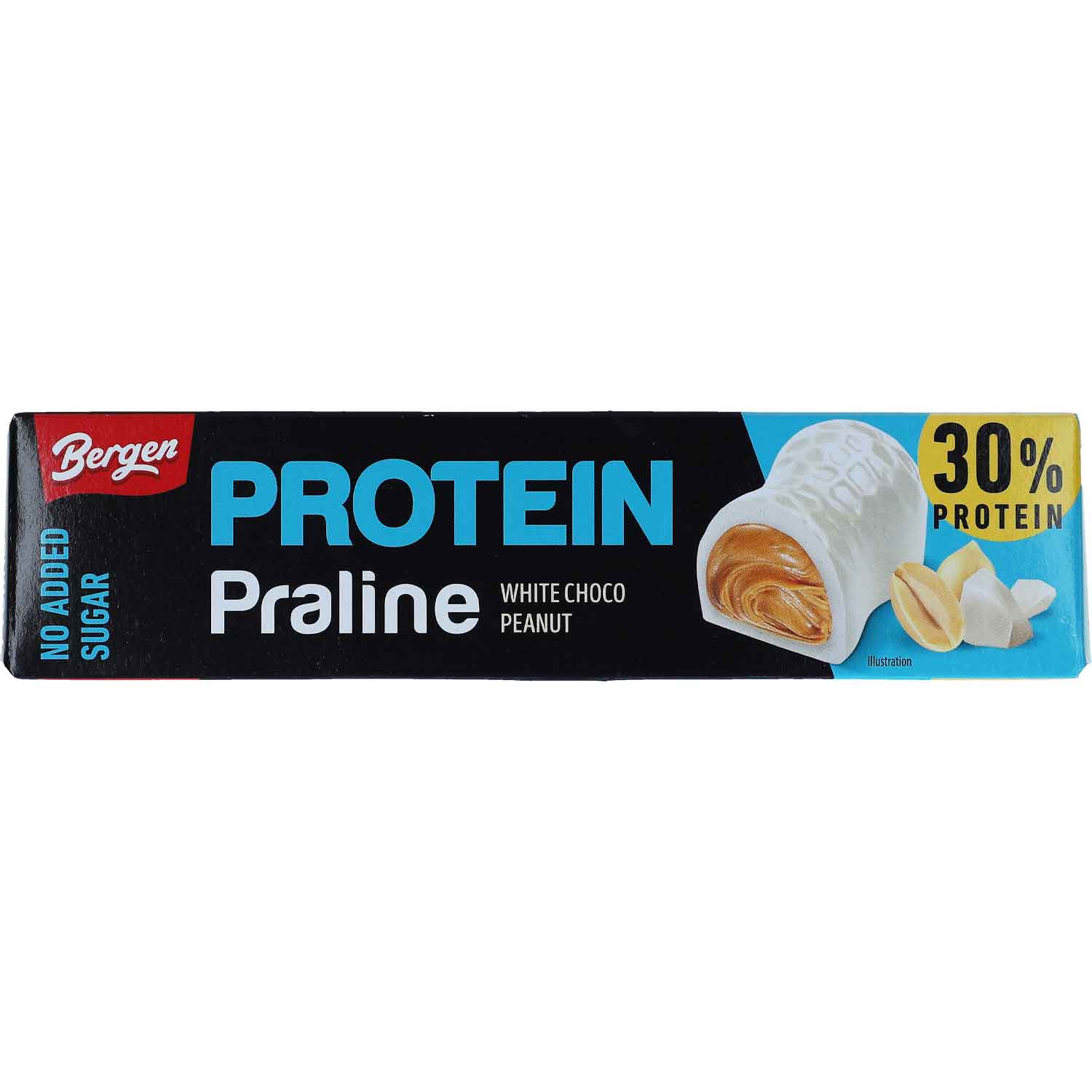 Bergen White Cream Protein Pralines 36x50g