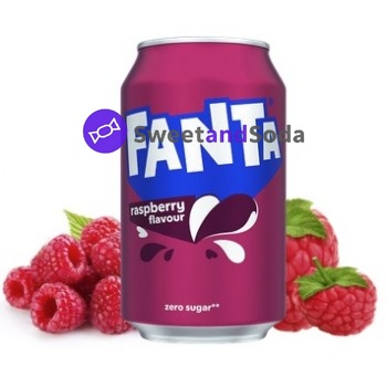 Fanta UK Raspberry Zero Sugar 24x330ml (30/10/25)