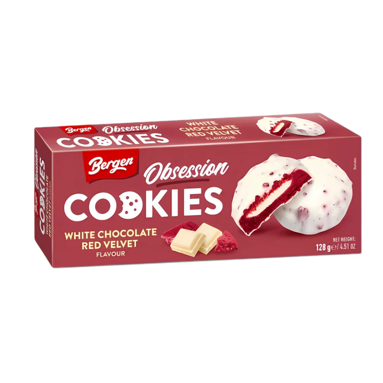 Bergen Cookies Red Velvet 18x128g