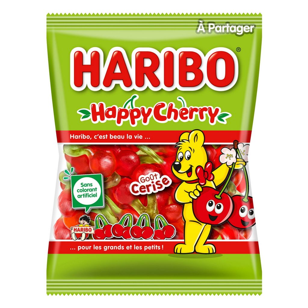 Haribo happy cherry kiraz 30x100g DLC(01/2027)